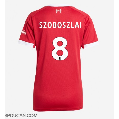Zenski Nogometni Dres Liverpool Dominik Szoboszlai #8 Domaci 2025-26 Kratak Rukav